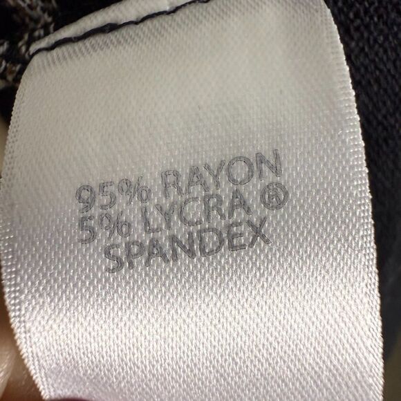 J. Jill Striped Wearever V-Neck Top, 3/4 Dolman Sleeves Sz XL TALL Black & Gray - Picture 10 of 12